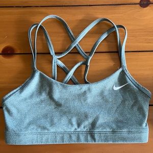 Light green/grey Nike sports bra